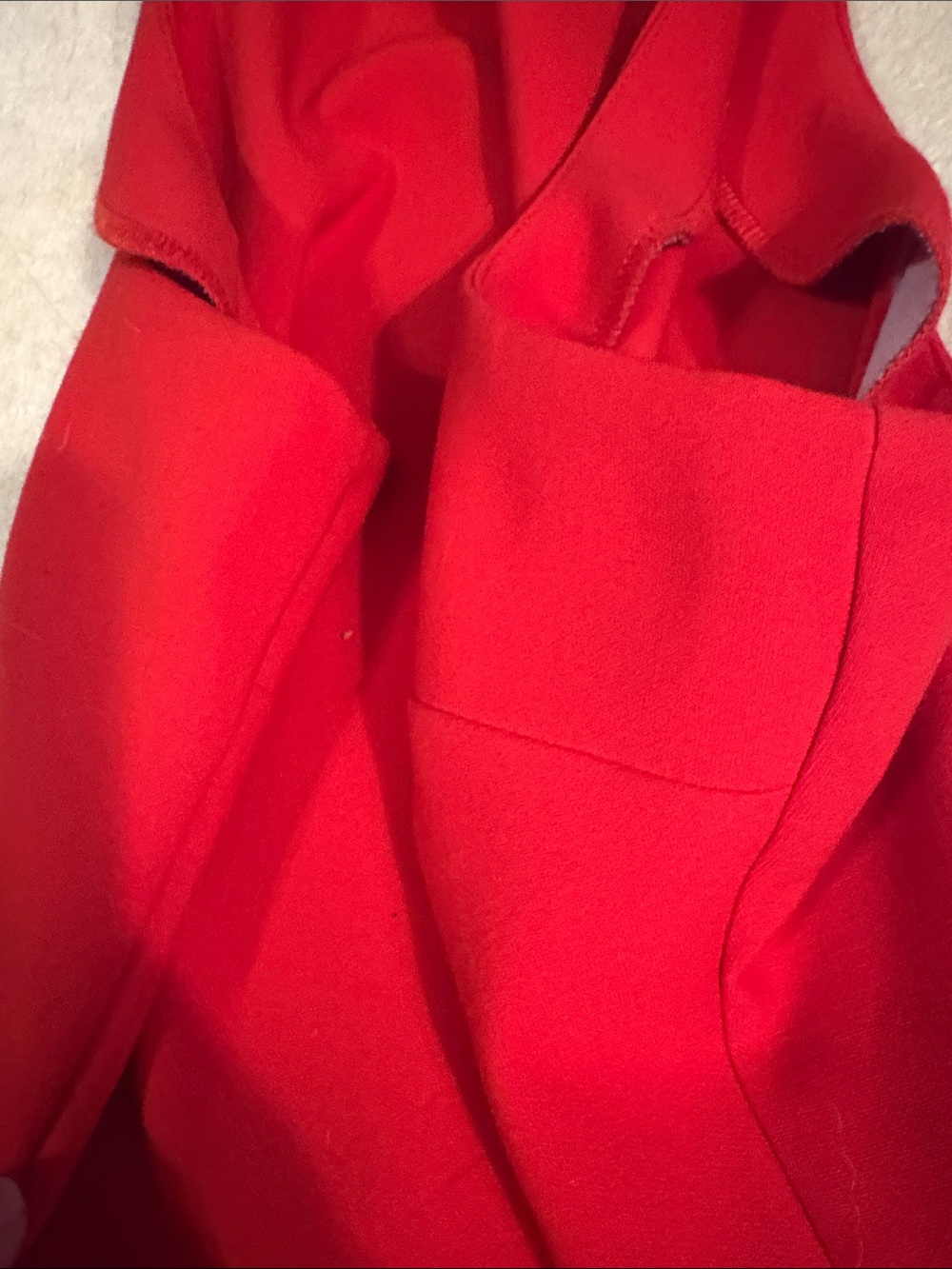 Lively Red Halter Fit-and-Flare Mini Dress - Picture 3 of 4